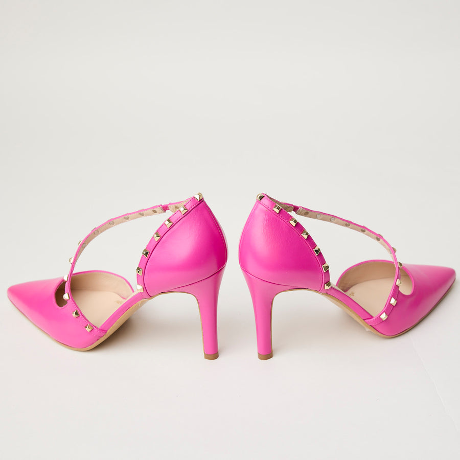 Lodi Cyclamen Leather Court Shoes - Nozomi