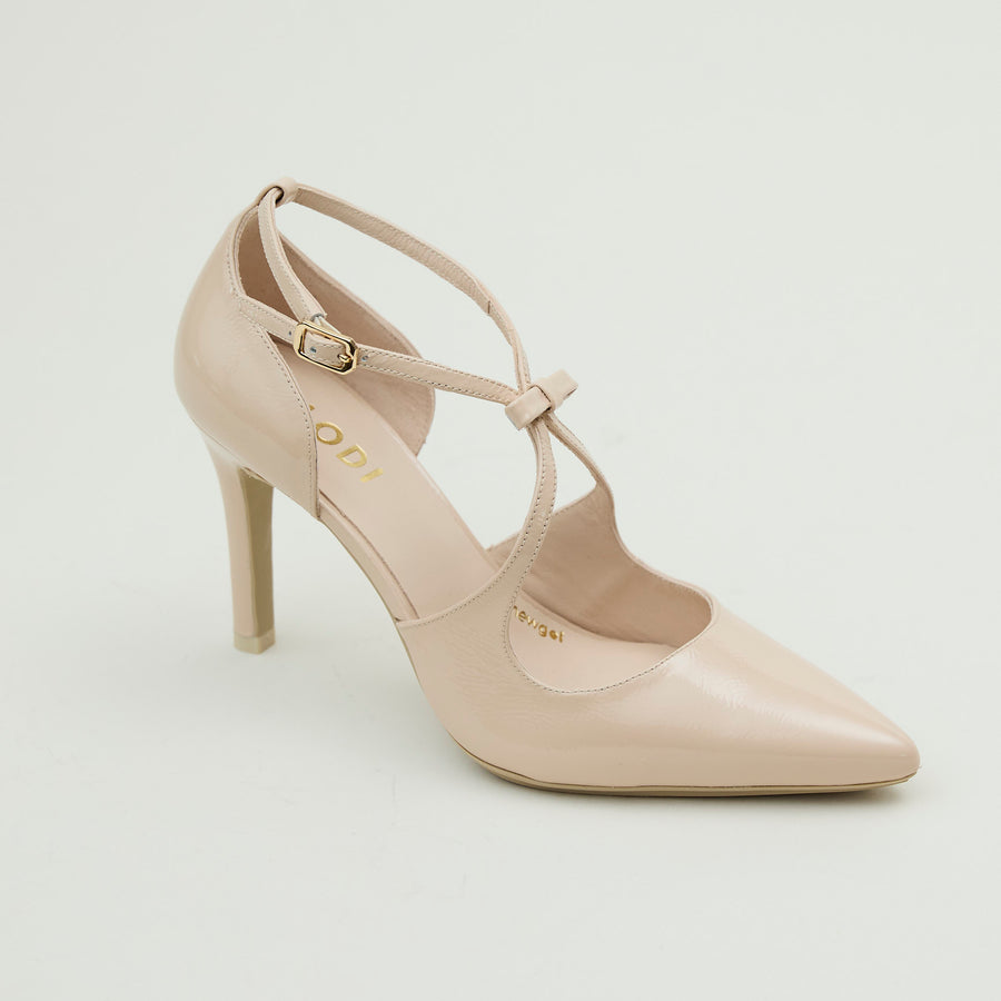 Lodi Blush Patent Leather Court Shoes - Nozomi