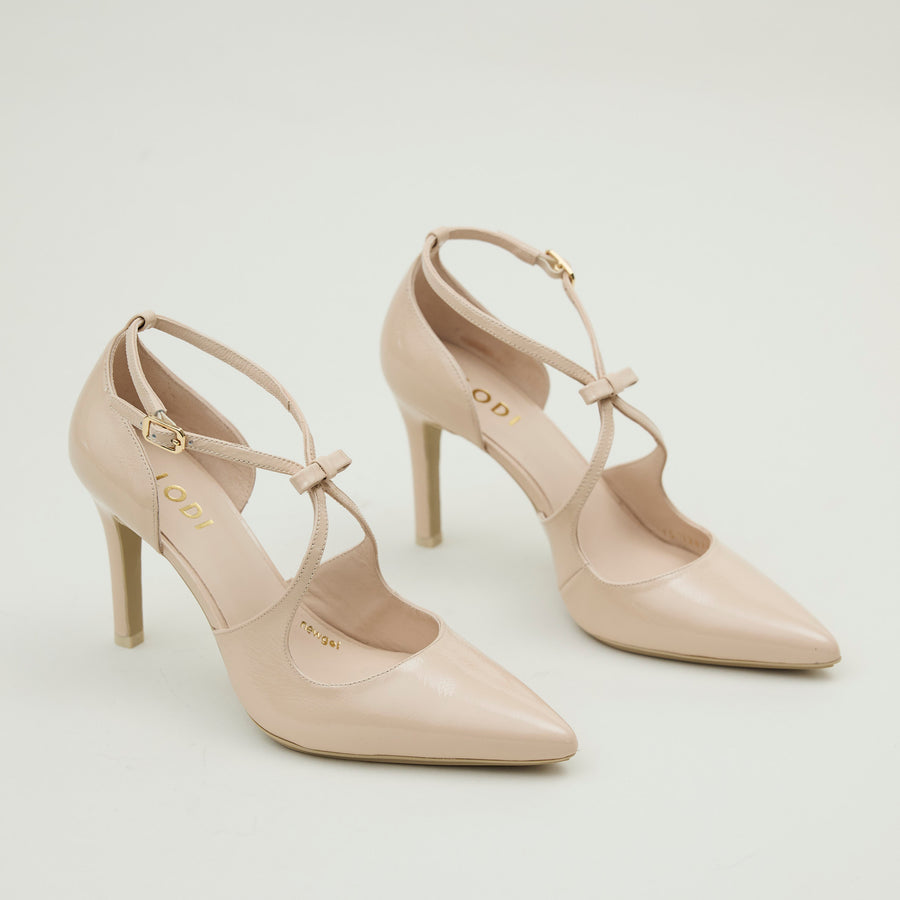 Lodi Blush Patent Leather Court Shoes - Nozomi