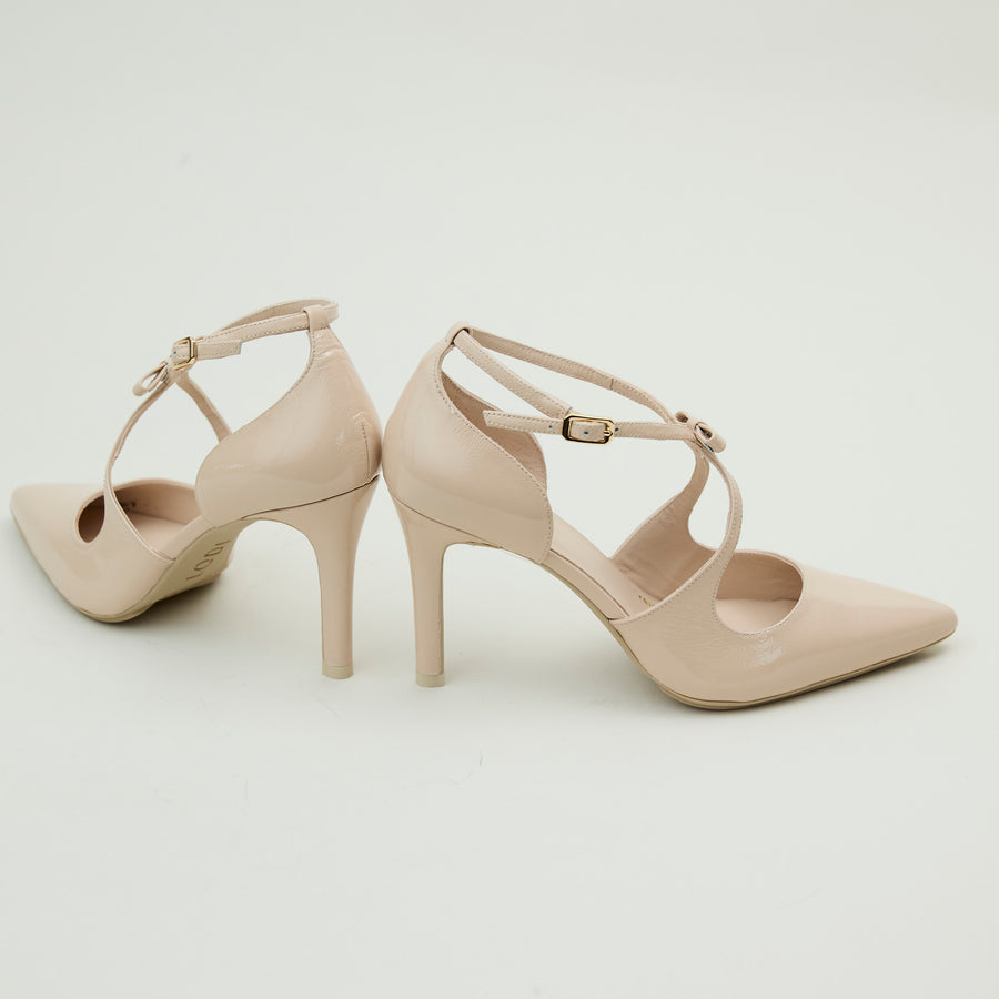 Lodi Blush Patent Leather Court Shoes - Nozomi