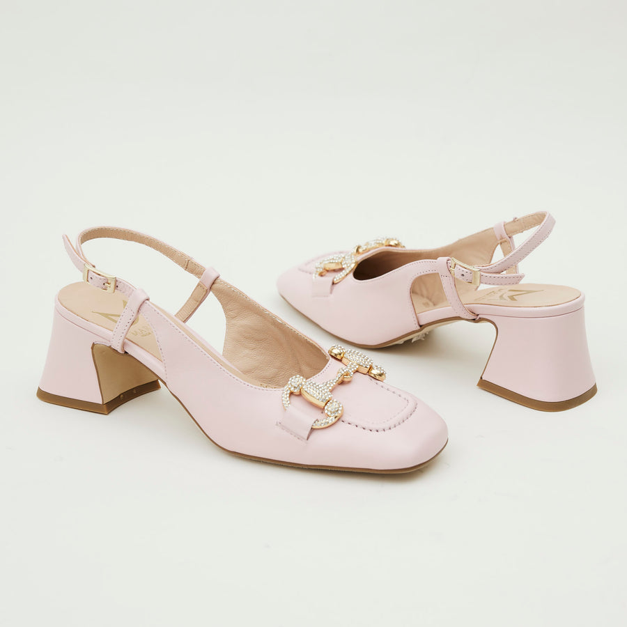 Marian Blush Pink Slingback Shoes - Nozomi