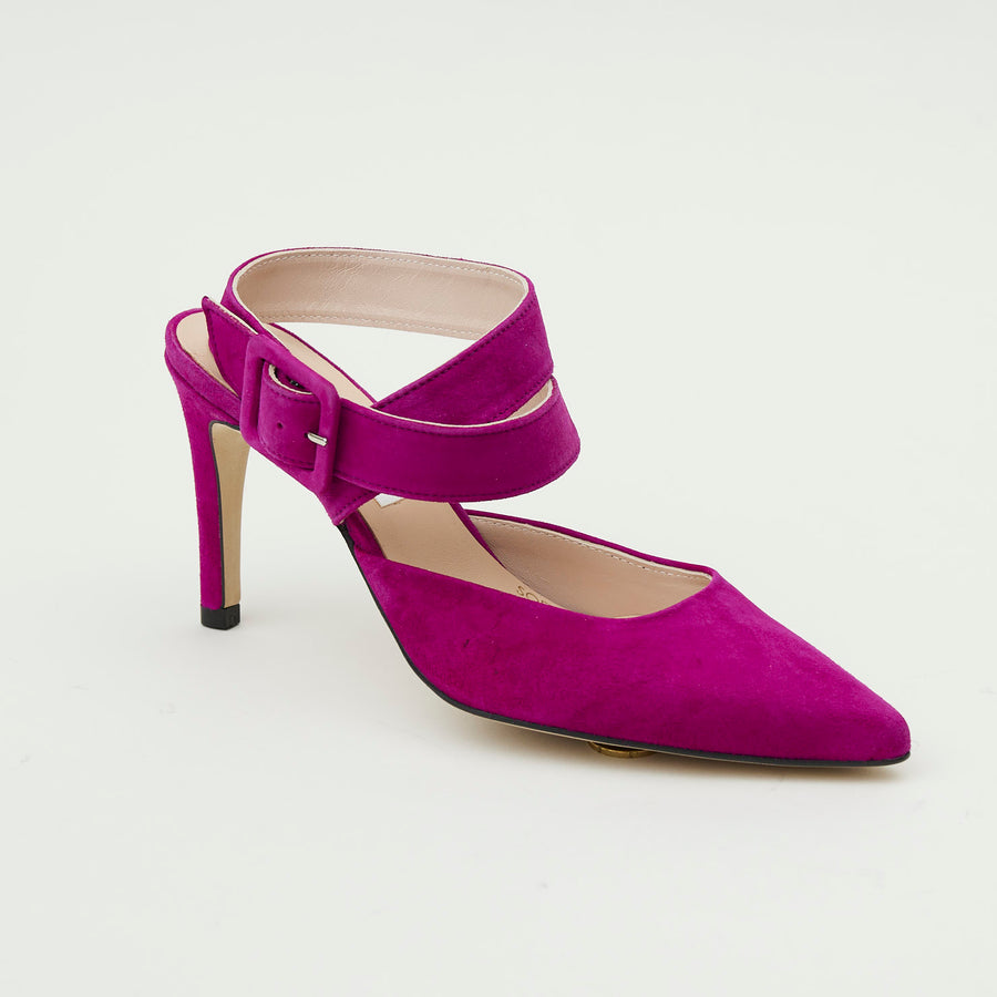 Marian Cyclamen Suede Court Shoes - Nozomi