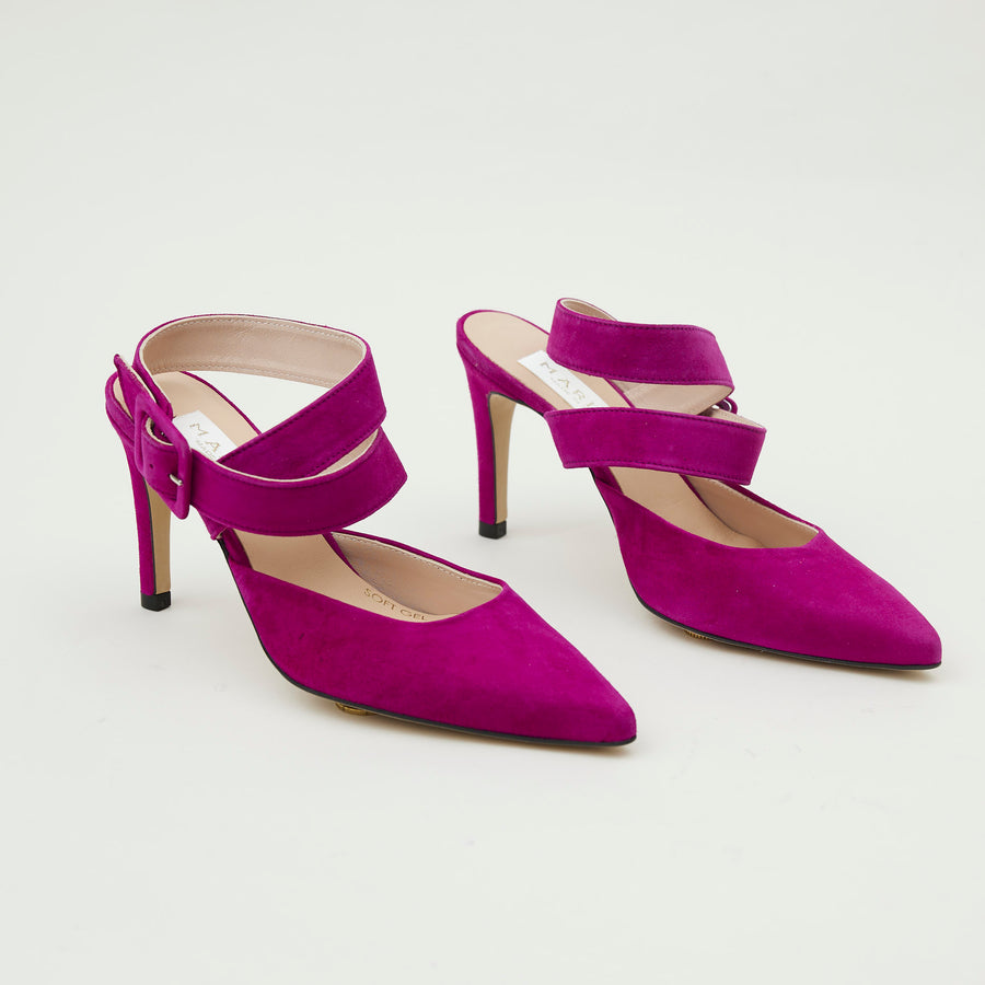 Marian Cyclamen Suede Court Shoes - Nozomi