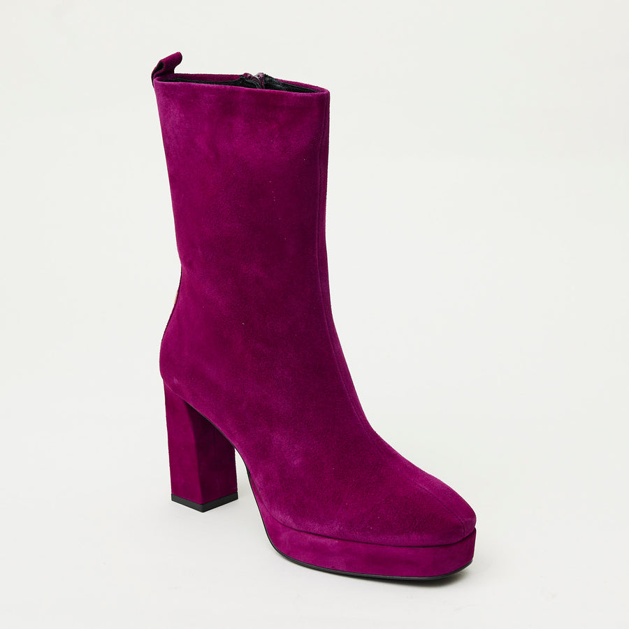 Marian Fuchsia Suede Over Ankle Boots - Nozomi