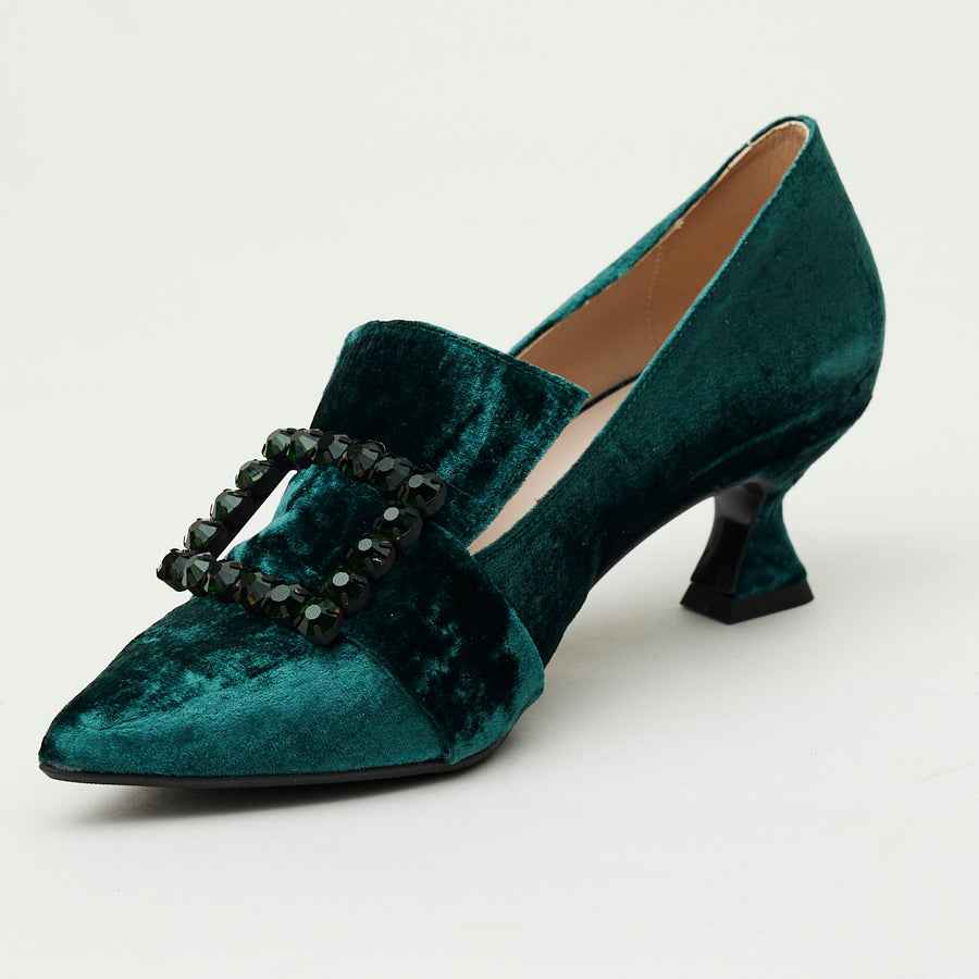 Marian Green Velvet Shoes - Nozomi