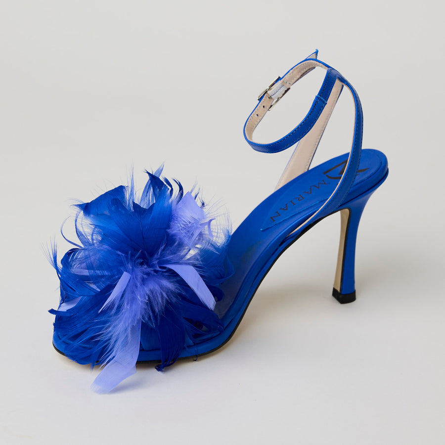 Marian Royal Blue Suede Sling Back Shoes - Nozomi