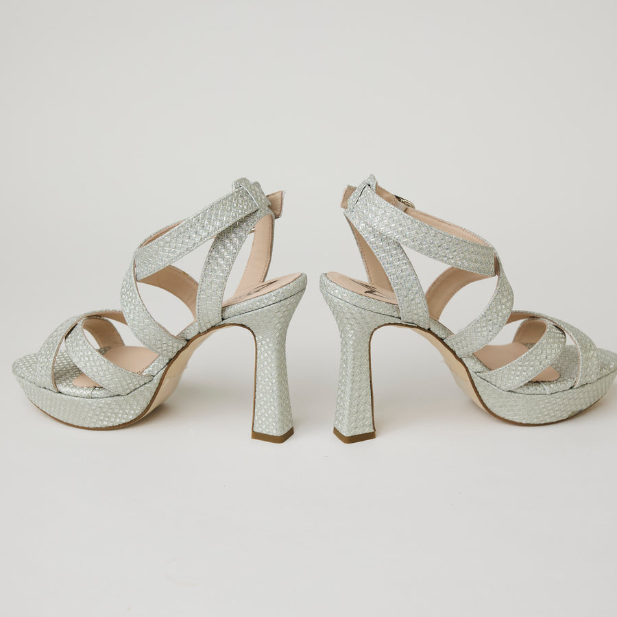 Marian Champagne Shimmer Leather Sandals - Nozomi