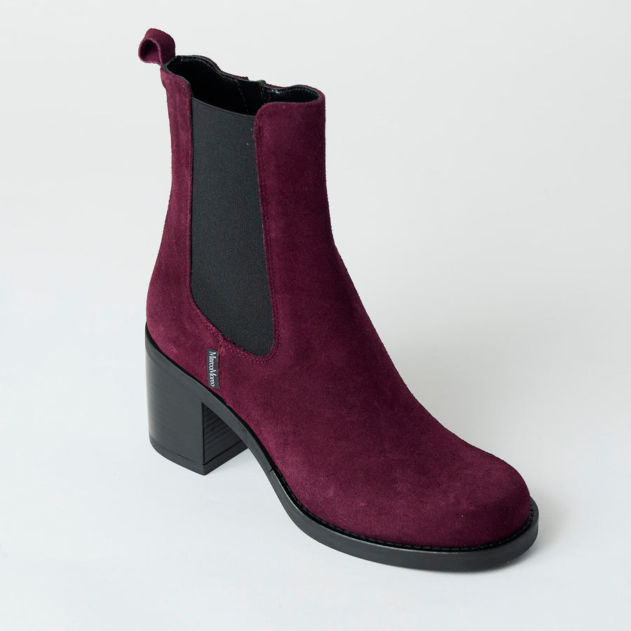 Marco Moreo Mulberry’s Suede Leather Block Heeled Ankle Boots