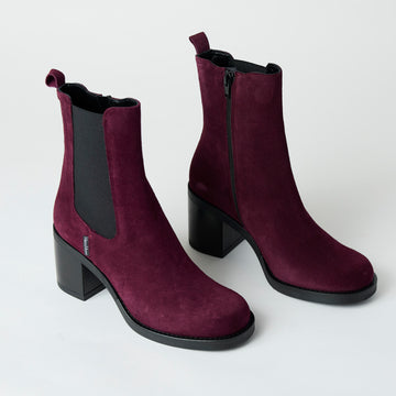 Marco Moreo Mulberry’s Suede Leather Block Heeled Ankle Boots