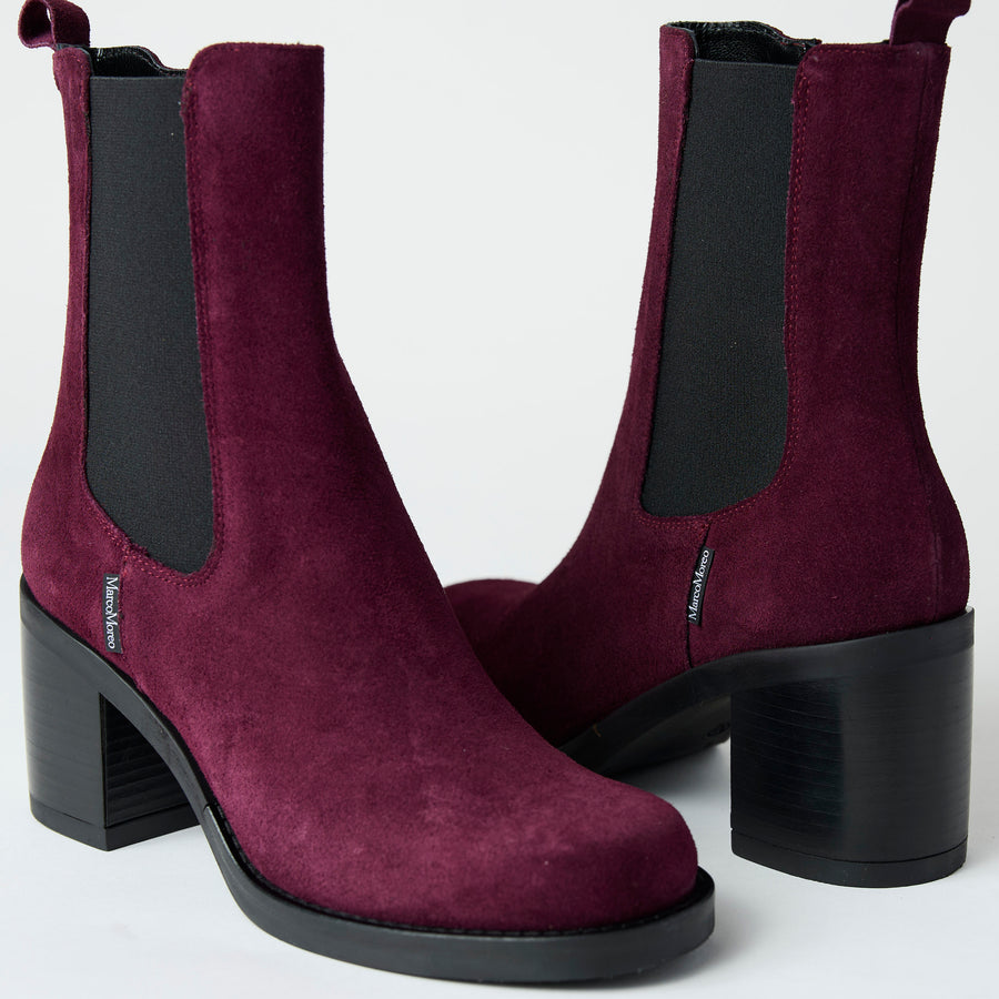 Marco Moreo Mulberry’s Suede Leather Block Heeled Ankle Boots