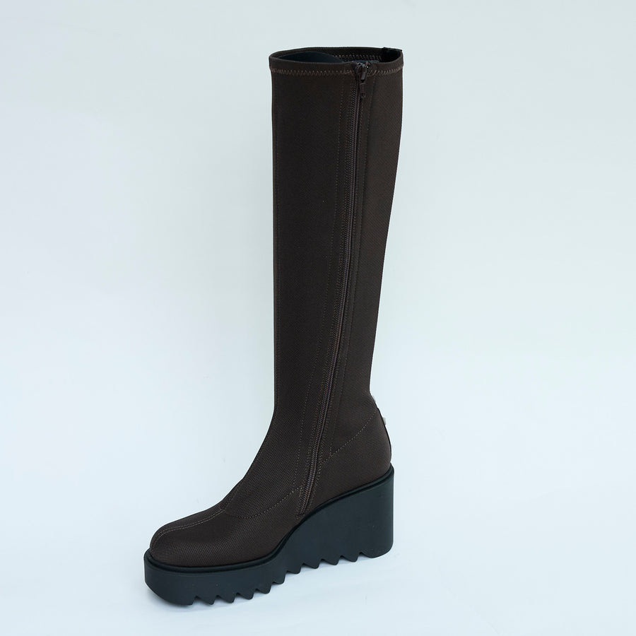 Marco Moreo Knee High Brown Stretch Boots