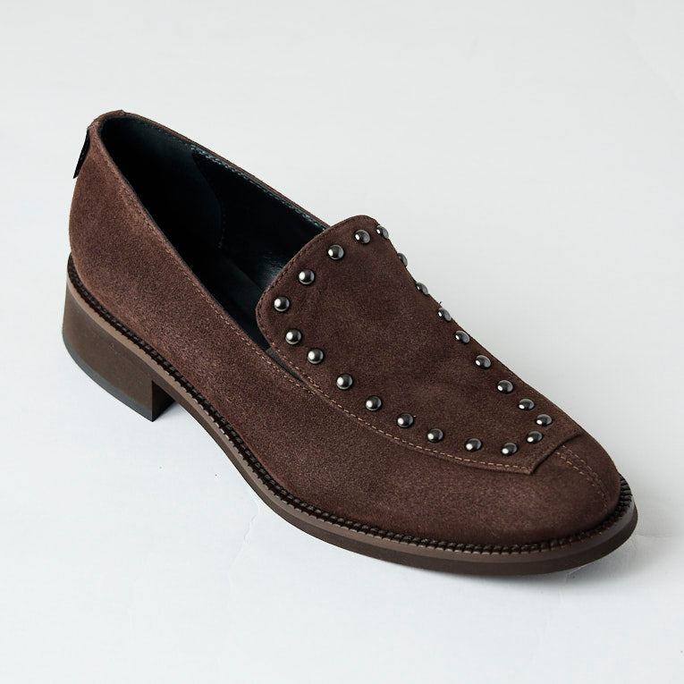Marco Moreo Brown Suede Leather Loafers - Nozomi