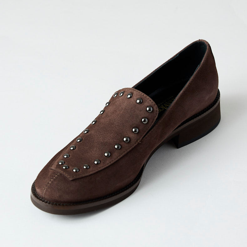 Marco Moreo Brown Suede Leather Loafers - Nozomi