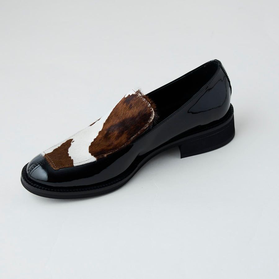 Marco Moreo Black Patent Leather Loafers, Nozomi Shoe Boutique - Nozomi