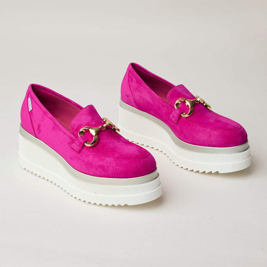 Marco Moreo Fuschia Flatform Shoes - Nozomi