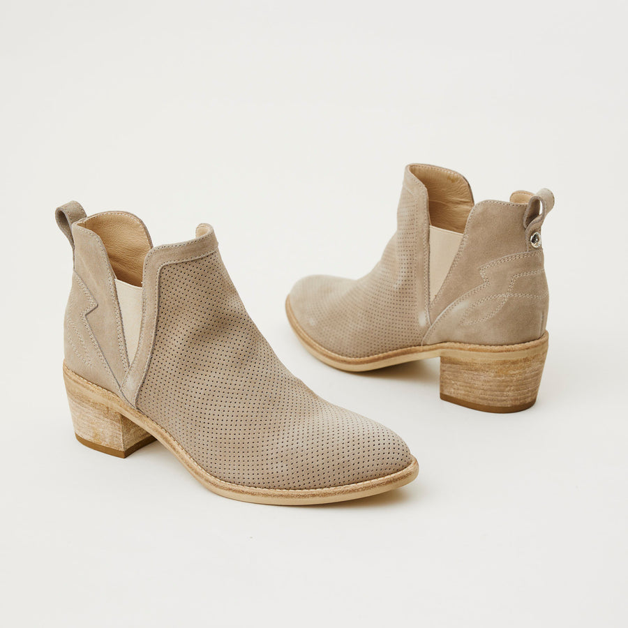 NeroGiardini Beige Nubuck Summer Boots - Nozomi