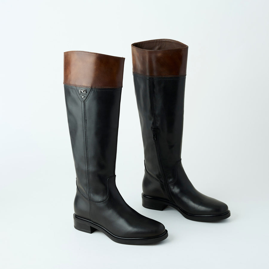 NeroGiardini Equestrian Style Knee-High Boots - Nozomi