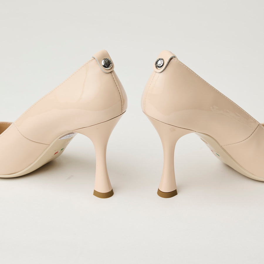 NeroGiardini Nude Patent Leather Court Shoes - Nozomi