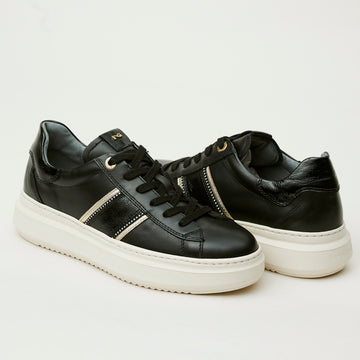 NeroGiardini Black Leather Sneakers