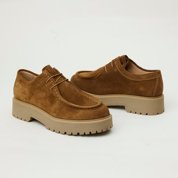 NeroGiardini Tan Suede Laced Brogues - Nozomi