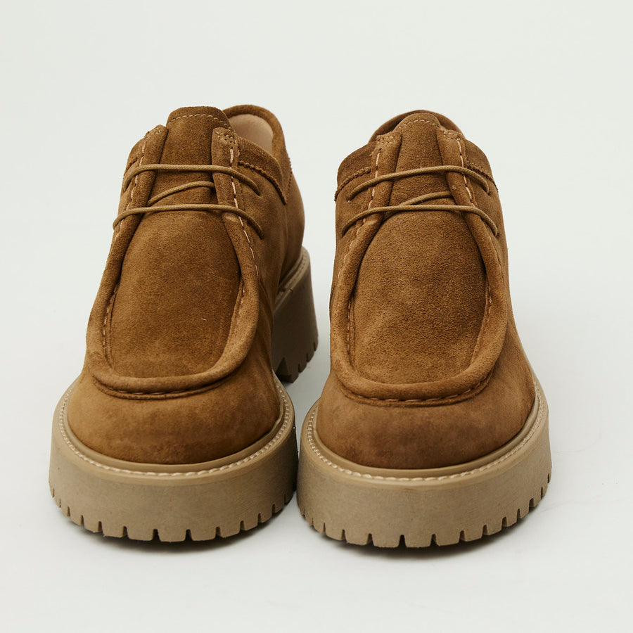 NeroGiardini Tan Suede Laced Brogues - Nozomi