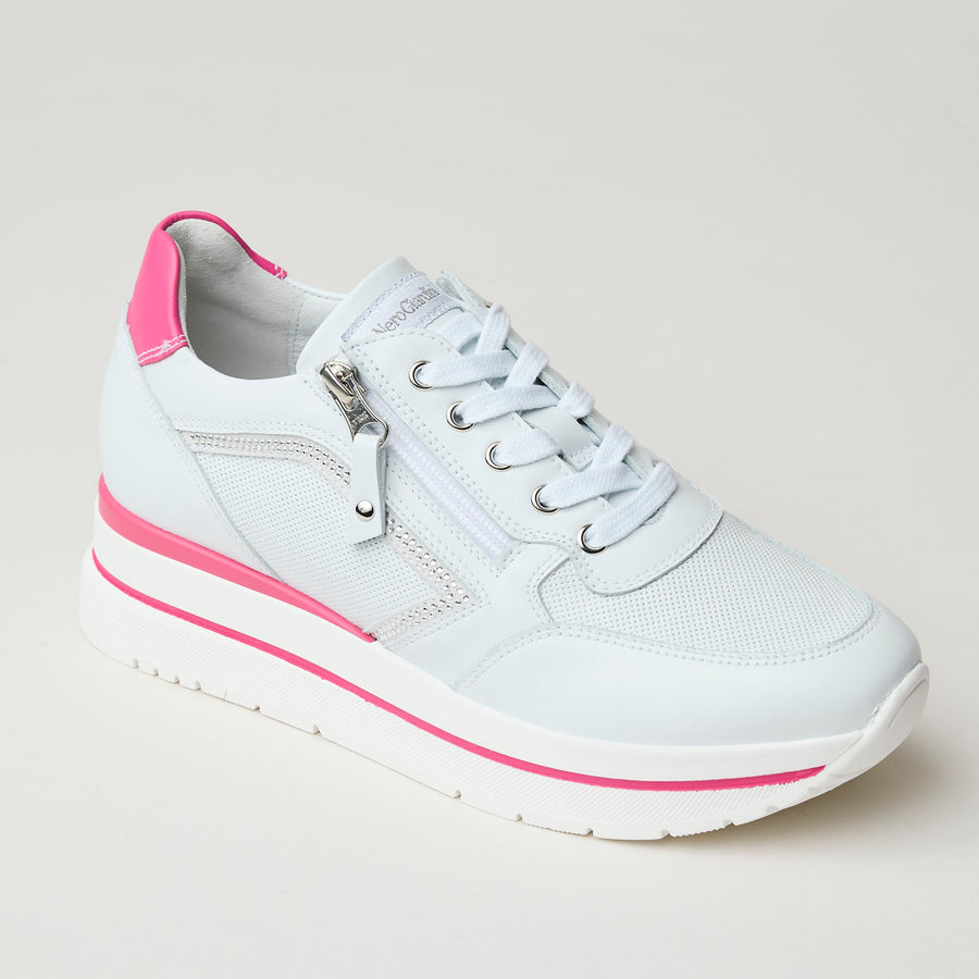 NeroGiardini White Leather Trainers - Nozomi