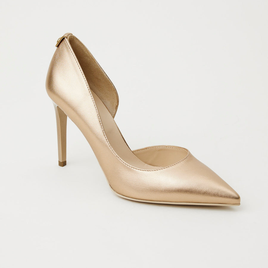 NeroGiardini Gold Leather Court Shoes - Nozomi