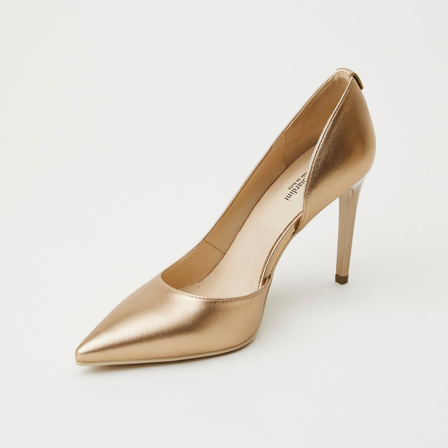 NeroGiardini Gold Leather Court Shoes - Nozomi