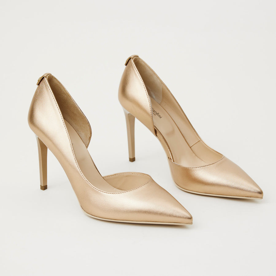 NeroGiardini Gold Leather Court Shoes - Nozomi