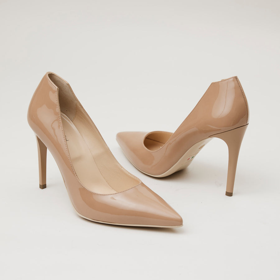 NeroGiardini Nude Patent Court Shoes - Nozomi