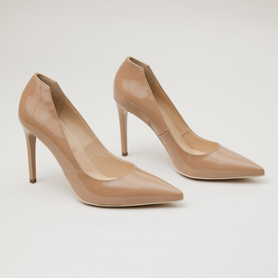 NeroGiardini Nude Patent Court Shoes - Nozomi