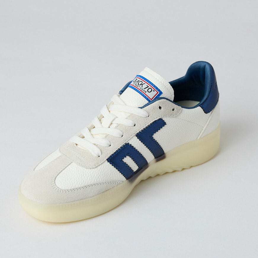 Back 70 Beige and Cream Suede Leather Trainers - Nozomi