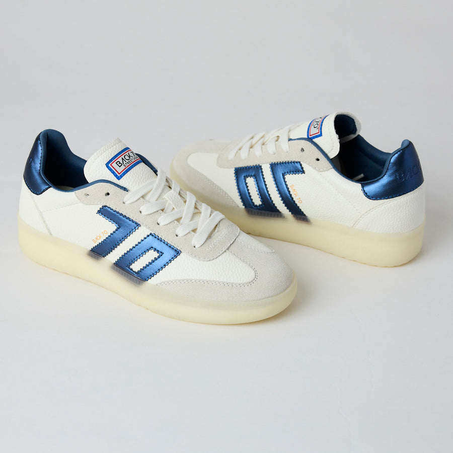 Back 70 Beige and Cream Suede Leather Trainers - Nozomi