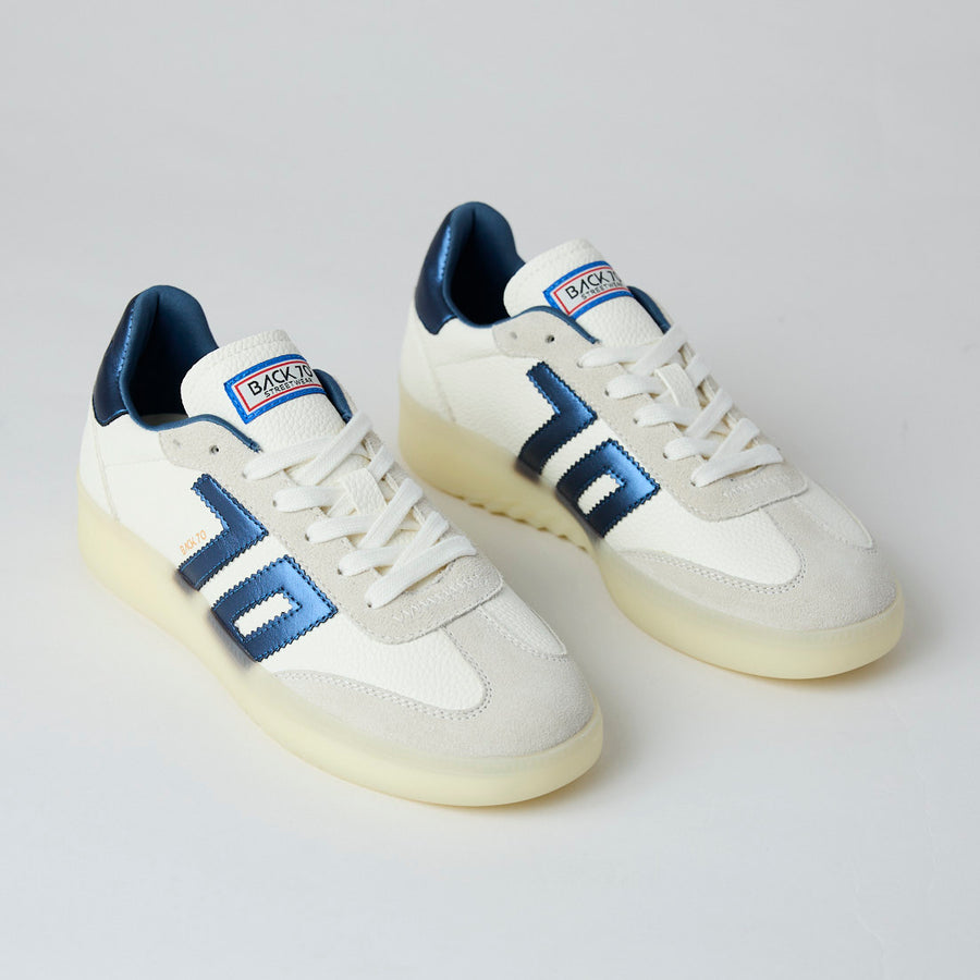Back 70 Beige and Cream Suede Leather Trainers - Nozomi
