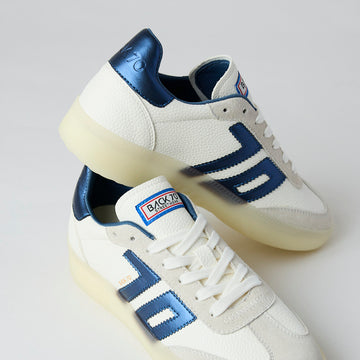 Back 70 Beige and Cream Suede Leather Trainers - Nozomi