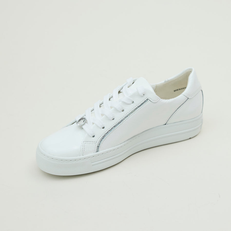 Paul Green White Patent Leather Trainers - Nozomi