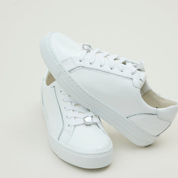 Paul Green White Patent Leather Trainers - Nozomi