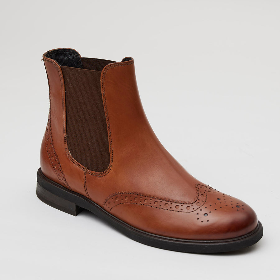 Paul Green Tan Leather Chelsea Boots - Nozomi