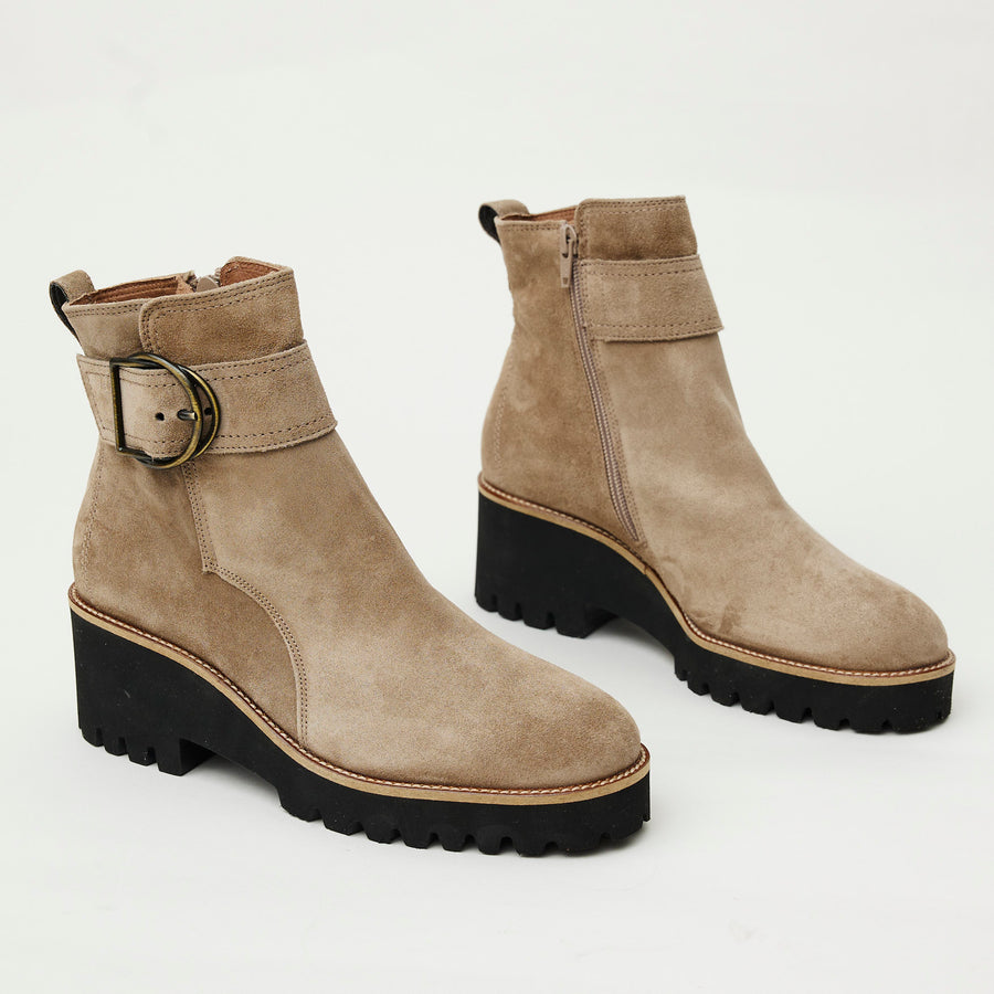 Paul Green Mink Suede Ankle Boots - Nozomi
