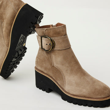Paul Green Mink Suede Ankle Boots