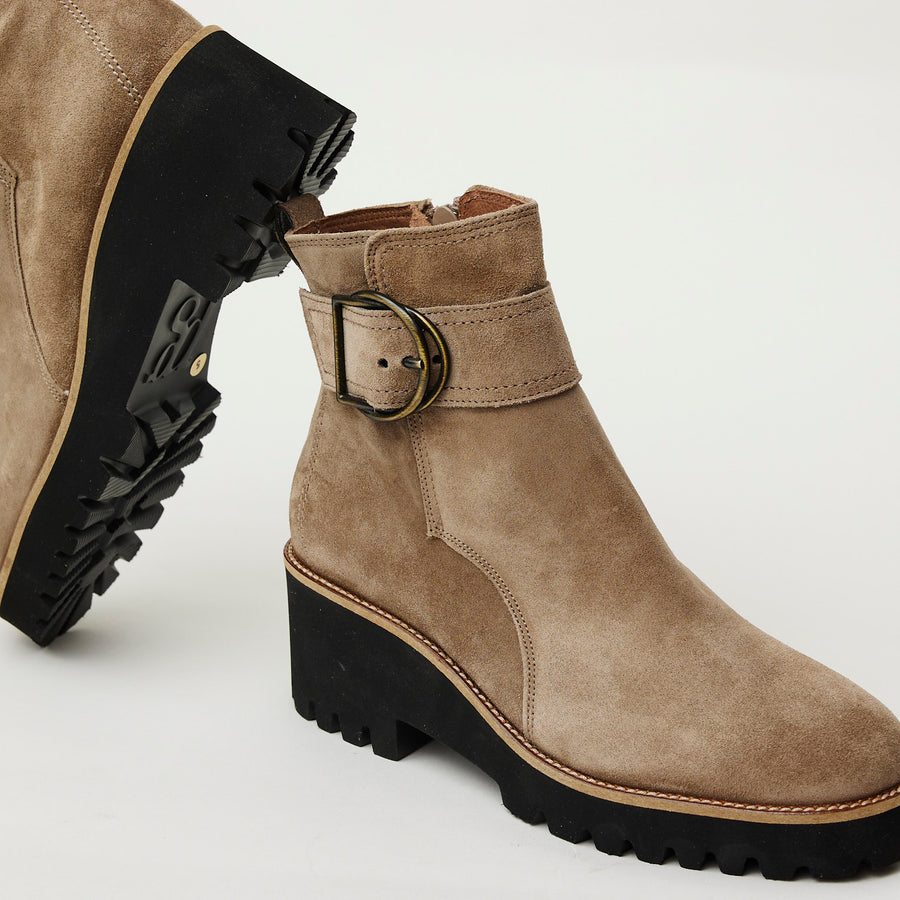 Paul Green Mink Suede Ankle Boots - Nozomi
