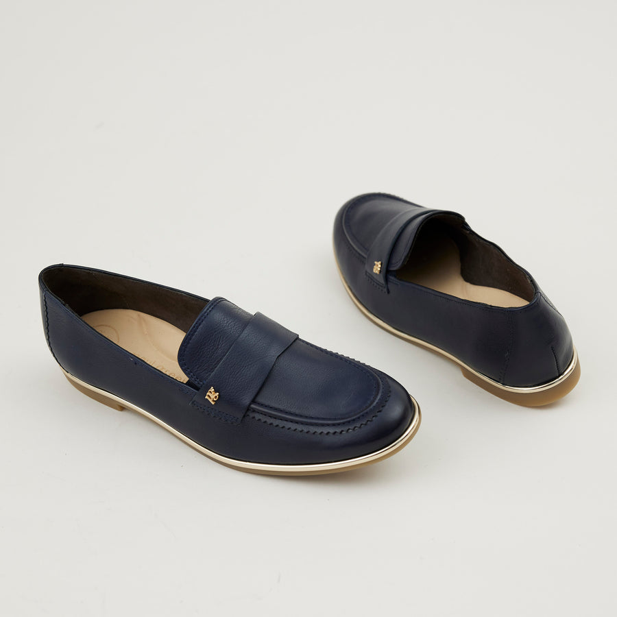 Paul Green Navy Loafers - Nozomi