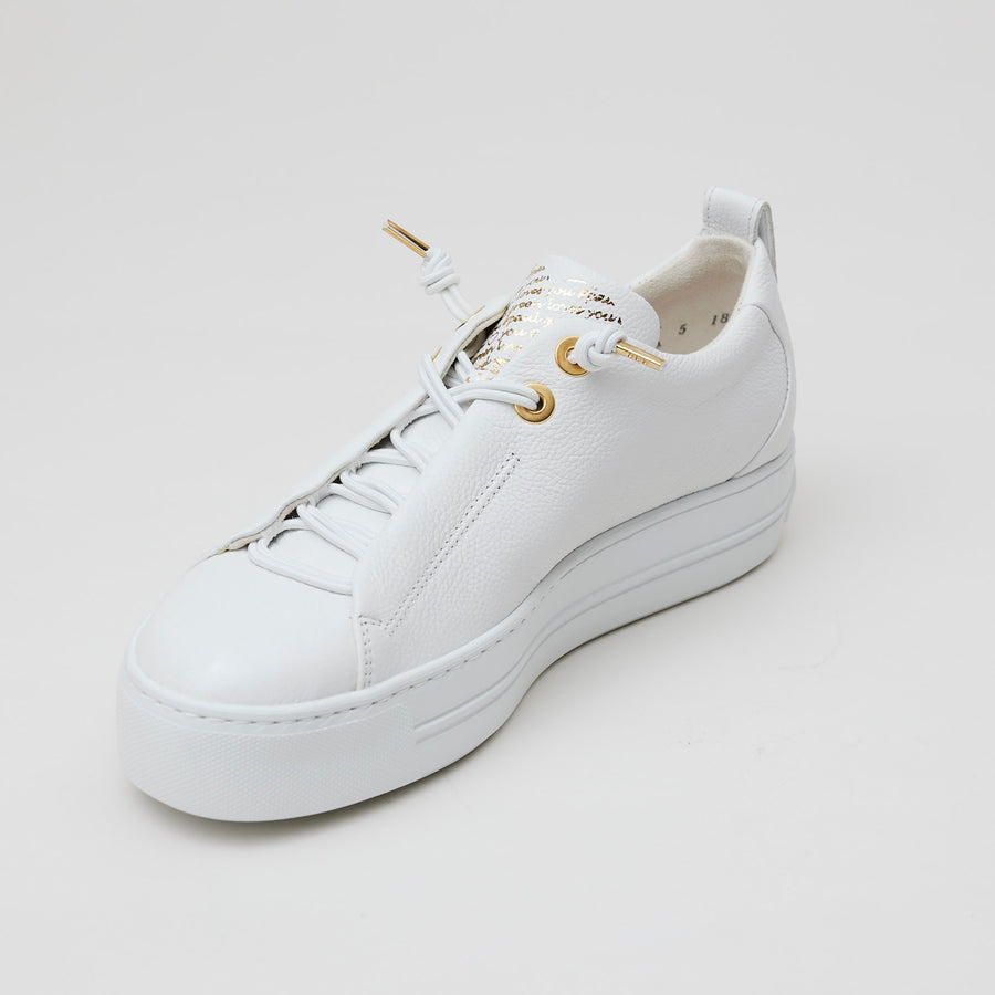 Paul Green White Leather Trainers - Nozomi