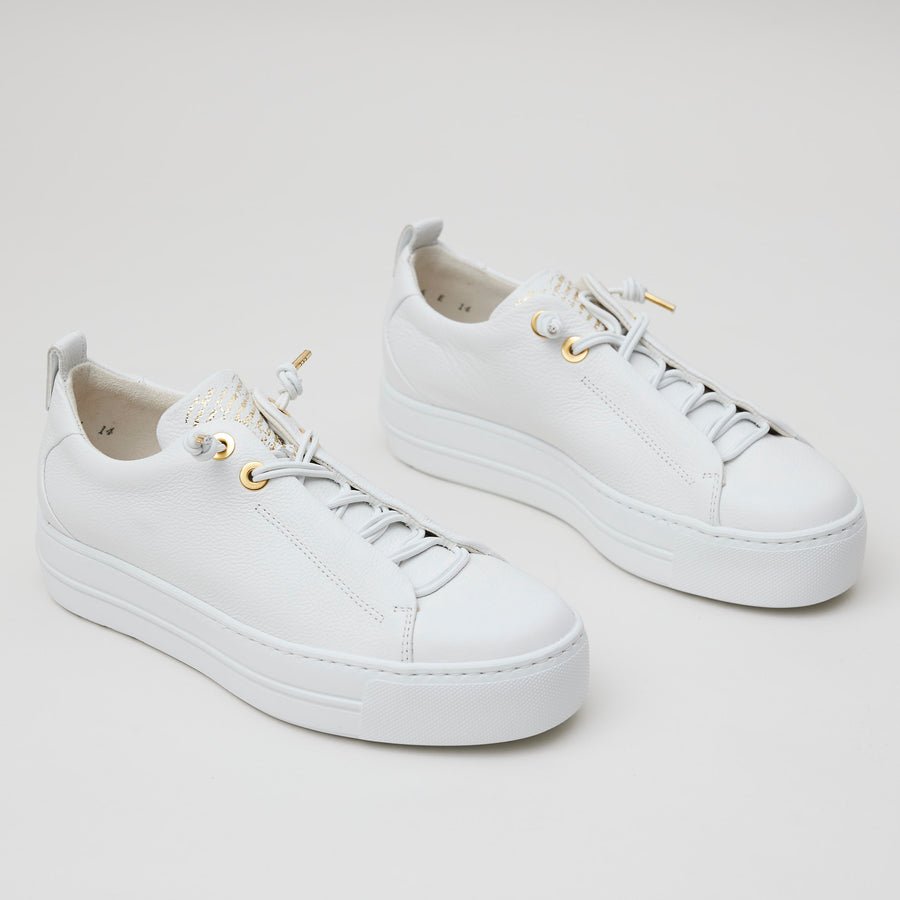 Paul Green White Leather Trainers - Nozomi