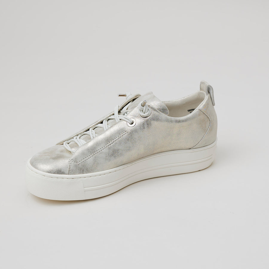 Paul Green Metallic Leather Trainers - Nozomi