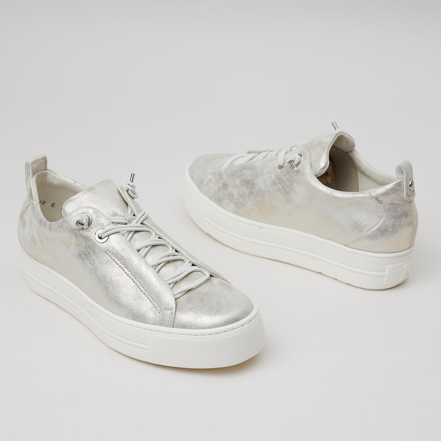 Paul Green Metallic Leather Trainers - Nozomi