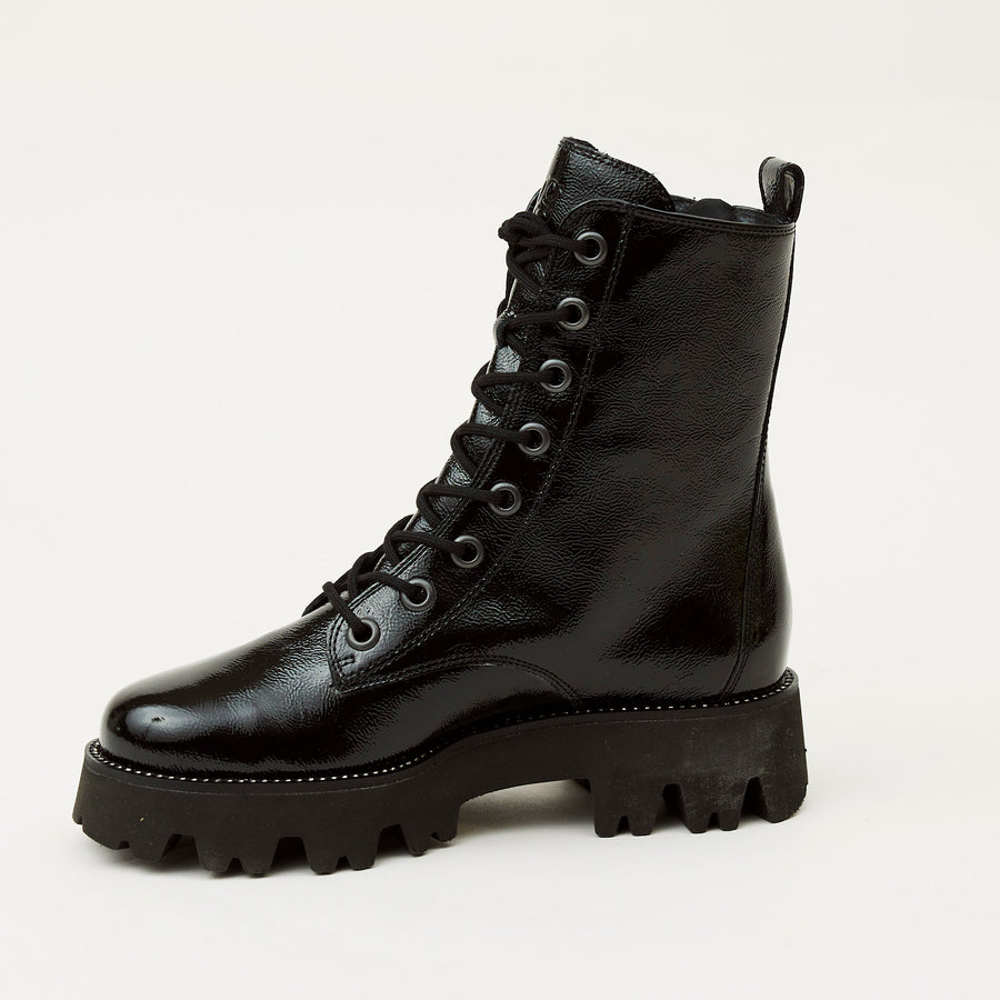 Paul Green Black Patent Leather Ankle Boots - Nozomi