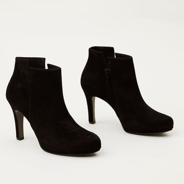 Paul Green Black Suede Ankle Boots - Nozomi