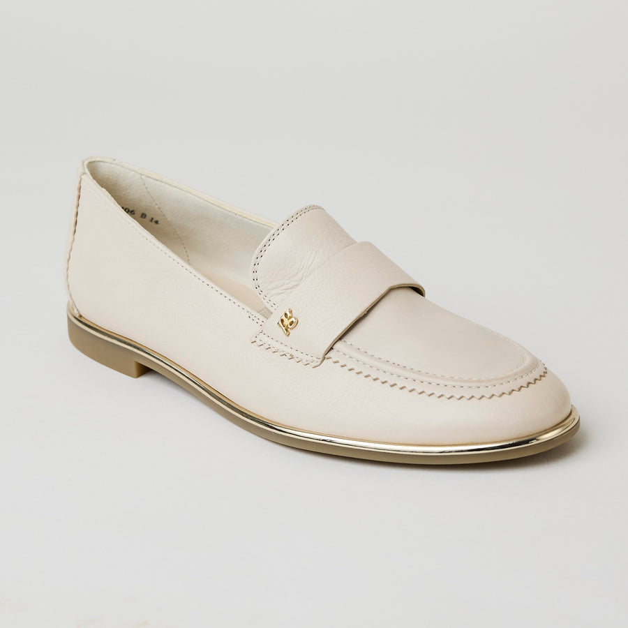 Paul Green Beige Leather Loafers - Nozomi