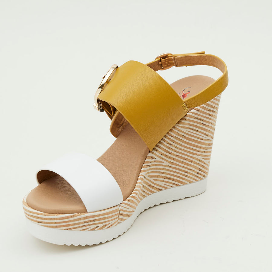 Repo High Wedge Leather Sandals - Nozomi